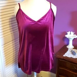 Burgundy Purple velvet top